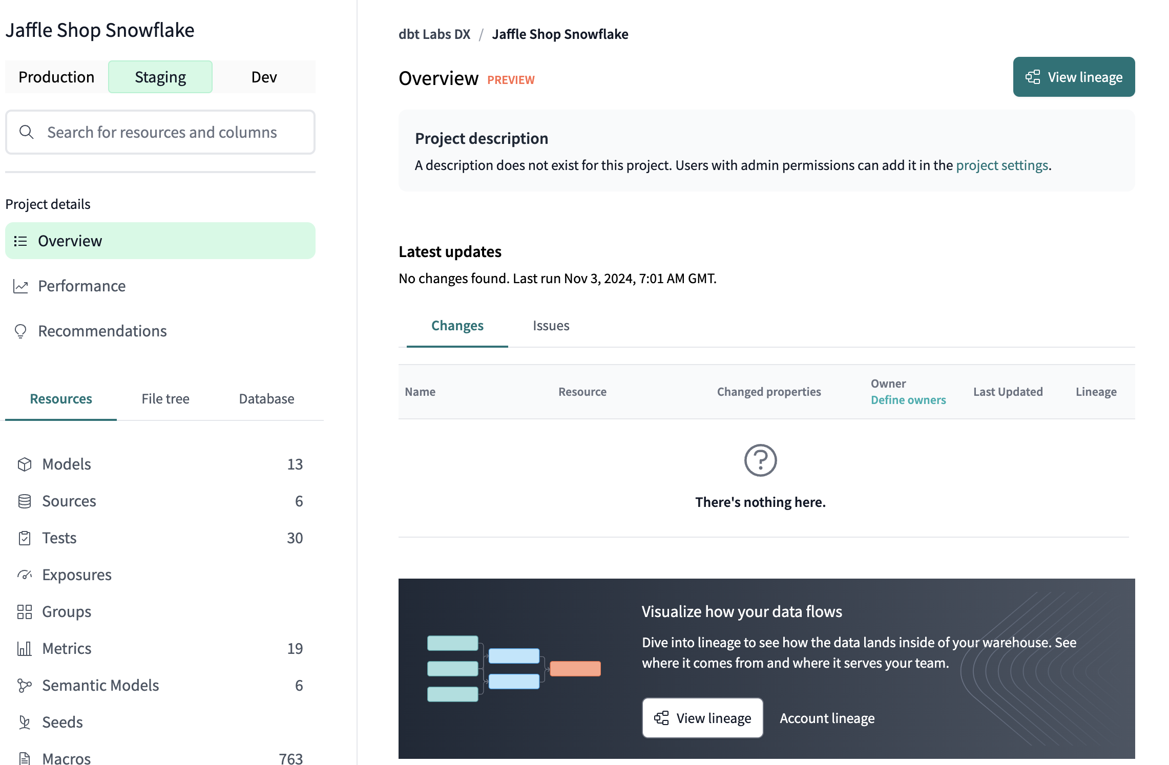 Explore in a staging environment Explore in a staging environment